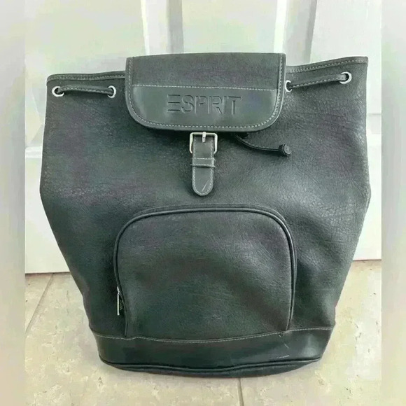 Esprit 90’s Faux Leather Backpack - Picture 1 of 10